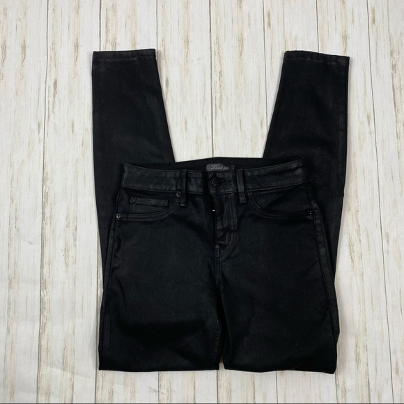 Coated Skinny Denim Jeans 
